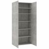 Mueble Zapatero Madera Contrachapada Gris 80x35,5x180 Cm