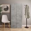 Mueble Zapatero Madera Contrachapada Gris 80x35,5x180 Cm