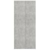 Mueble Zapatero Madera Contrachapada Gris 80x35,5x180 Cm