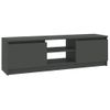 Mueble Para Tv De Aglomerado Gris 120x30x35,5 Cm