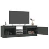 Mueble Para Tv De Aglomerado Gris 120x30x35,5 Cm