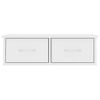 Estante De Cajones Para Pared Madera Contrachapada 60x26x18,5cm Blanco