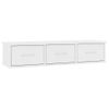 Estante Cajones Para Pared Contrachapada Blanco 88x26x18,5 Cm