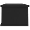 Estante De Cajones Para Pared Contrachapada Negro 88x26x18,5cm