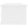 Estante Cajones Pared Contrachapada Blanco Brillo 88x26x18,5cm