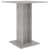 Mesa De Bistró De Madera Contrachapada Gris 60x60x75 Cm