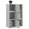 Armario Almacenamiento Madera Contrachapada Gris 60x29,5x90 Cm