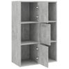 Armario Almacenamiento Madera Contrachapada Gris 60x29,5x90 Cm