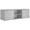 Mueble De Tv Madera Contrachapada Gris Hormigón 120x34x37 Cm