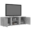 Mueble De Tv Madera Contrachapada Gris Hormigón 120x34x37 Cm