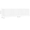 Estante De Pared Para Cd Madera Contrachapada Blanco 75x18x18cm