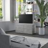 Mueble Para Tv Madera Contrachapada Gris Hormigón 80x34x36 Cm