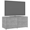 Mueble Para Tv Madera Contrachapada Gris Hormigón 80x34x36 Cm