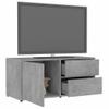 Mueble Para Tv Madera Contrachapada Gris Hormigón 80x34x36 Cm