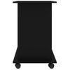 Mesa De Ordenador Madera Contrachapada Blanco 80x50x75 Cm Negro