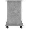 Mesa De Ordenador Madera Contrachapada Gris Hormigón 80x50x75cm