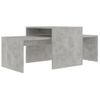 Mesa De Centro Madera Contrachapada Gris Hormigón 100x48x40 Cm