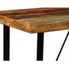 Mesa De Bar De Madera Maciza Reciclada 120x60x107 Cm Marrón