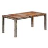 Mesa De Comedor De Madera Maciza De Sheesham Gris 180x90x76 Cm