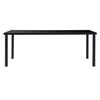 Mesa De Comedor De Vidrio Templado Negro 200x100x75 Cm