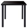 Mesa De Comedor De Vidrio Templado Negro 200x100x75 Cm