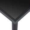 Mesa De Comedor De Vidrio Templado Negro 160x80x75 Cm