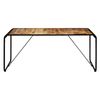 Mesa De Comedor Madera Maciza De Mango En Bruto 180x90x76 Cm Marrón