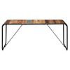 Mesa De Comedor De Madera Maciza Reciclada 180x90x76 Cm Multicolor