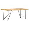 Mesa De Comedor De Madera Maciza De Mango 180x90x76 Cm Marrón