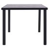 Mesa De Comedor De Mdf Negro Y Gris Hormigón 200x100x75 Cm