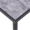 Mesa De Comedor De Mdf Negro Y Gris Hormigón 160x80x75 Cm