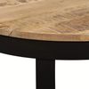 Mesa De Centro Madera Maciza De Mango Sin Tratar 60x40 Cm Marrón