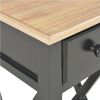 Mesa Auxiliar De Madera Negro 27x27x65,5 Cm