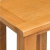 Mesa Auxiliar De Madera Maciza De Roble 27x24x37 Cm Marrón