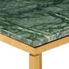 Mesa De Centro Piedra Real Textura De Mármol Verde 60x60x35 Cm