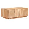 Mesa De Centro De Madera Maciza Reciclada 90x50x35 Cm Marrón