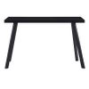 Mesa De Comedor De Vidrio Templado Negro 120x60x75 Cm