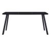 Mesa De Comedor De Vidrio Templado Negro 180x90x75 Cm