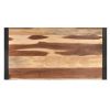 Mesa De Centro De Madera Maciza Acabado De Sheesham 120x60x40cm Marrón