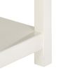 Mesa De Centro Extensible Madera Mango Blanca 90x(45-90)x45 Cm