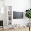 Estantería/mueble De Tv Blanco Brillo 143x30x36 Cm