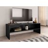 Mueble Para Tv Madera Contrachapada Negro 120x40x40 Cm