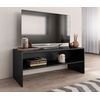 Mueble Para Tv Madera Contrachapada Negro100x40x40 Cm