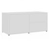 Mueble Para Tv Madera Contrachapada Blanco 80x34x36 Cm