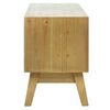 Mueble Para Tv Madera Tallada Marrón 120x30x42 Cm