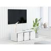 Mueble Para Tv Madera Contrachapada Blanco 80x34x30 Cm