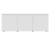 Mueble Para Tv Madera Contrachapada Blanco 80x34x30 Cm