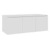 Mueble Tv Madera Contrachapada Blanco Brillante 80x34x30 Cm