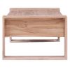 Mesa De Centro De Madera Maciza De Teca 110x60x40 Cm Marrón