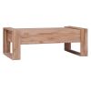 Mesa De Centro De Madera Maciza De Teca 110x60x40 Cm Marrón